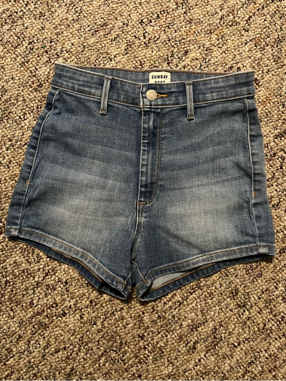 Aritzia Sunday Best High-Waist Denim Shorts